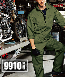 SOWA9910 カーゴポケット付き長袖ツナギ服